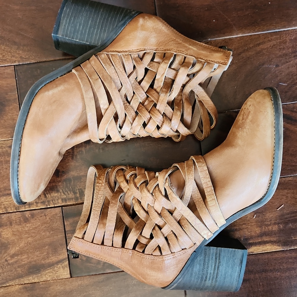 Free People Woven Leather Boots 41‎ US 10 - Picture 10 of 16
